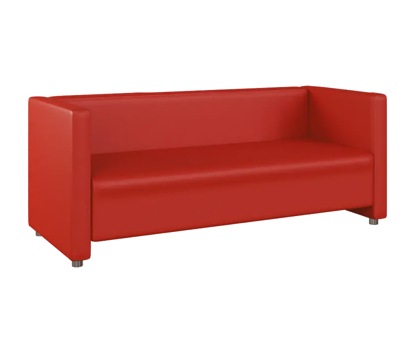 MIRA 3 pohovka, koženka červená